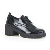Francesina stile inglese con tacco black | Boscaini Scarpe