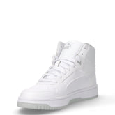 Rebound Slam Mid sneaker in ecopelle ragazzo bianco grigio chiaro | Boscaini Scarpe