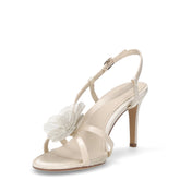 Sandalo in ecopelle con tacco perla | Boscaini Scarpe