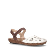 Sandalo in pelle moro bianco | Boscaini Scarpe