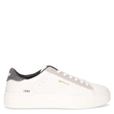 Leonard Mix sneaker in ecopelle bianco nero | Boscaini Scarpe