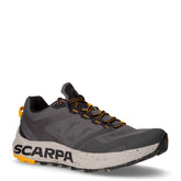 Spin Planet scarpa da trail running in tessuto tecnico grigio antracite arancio | Boscaini Scarpe