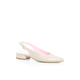 Décolleté slingback bassa nude vernice | Boscaini Scarpe