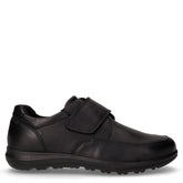 Scarpa comfort in pelle con strappo nero | Boscaini Scarpe