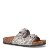 Ciabatta in tessuto con mini strass argento - TOO LIKE | Boscaini Scarpe