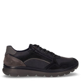 Stringata sportiva in pelle blu | Boscaini Scarpe