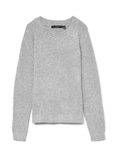 Maglione girocollo in maglia grigio chiaro | Boscaini Scarpe