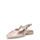 Slingback basso in ecopelle platino | Boscaini Scarpe