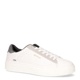 Leonard Mix sneaker in ecopelle bianco nero | Boscaini Scarpe