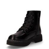 Anfibio in ecopelle con cuori bambina nero petrolio | Boscaini Scarpe