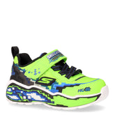 Mega Scene sneaker in tessuto ed ecopelle bambino lime nero | Boscaini Scarpe