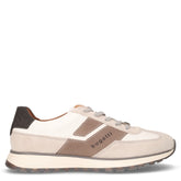 Sneaker in pelle grigio chiaro bianco | Boscaini Scarpe