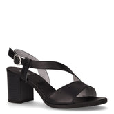 Sandalo in pelle con tacco nero - Sandali Con Tacco Donna | Boscaini Scarpe