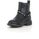 Stivaletto con zip bambina black | Boscaini Scarpe