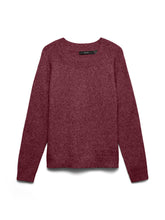 Maglione girocollo in maglia bordeaux | Boscaini Scarpe
