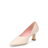 Décolletè a punta in ecopelle panna | Boscaini Scarpe