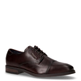 Stringata in pelle marrone scuro | Boscaini Scarpe