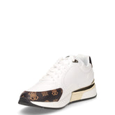 Sneaker in ecopelle bianco marrone | Boscaini Scarpe