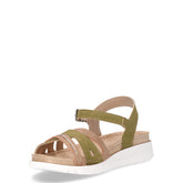 Sandalo in ecoeplle verde | Boscaini Scarpe