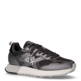 Jaki 2.0 Silver Mesh sneaker in pelle e tessuto nero - SUN68 UOMO | Boscaini Scarpe