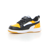Rebound V6 sneaker bambino white black tangerine | Boscaini Scarpe