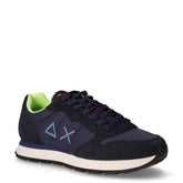 Tom Fluo sneaker in tessuto e pelle navy blue | Boscaini Scarpe