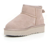 Stivaletto caldo in pelle taupe | Boscaini Scarpe