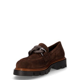 Mocassino California con catena in pelle marrone | Boscaini Scarpe