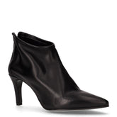 Tronchetto a punta con tacco in pelle nero | Boscaini Scarpe