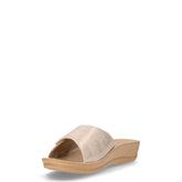 Ciabatta con strappo in ecopelle platino | Boscaini Scarpe