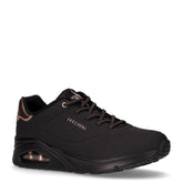 Uno Shimmer Away sneaker in ecopelle nero - SKECHERS DONNA | Boscaini Scarpe