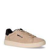 Sammy NBX sneaker in ecopelle beige nero | Boscaini Scarpe