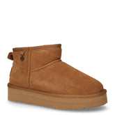 Stivaletto caldo in pelle con platform cammello - Nuovi arrivi Donna | Boscaini Scarpe