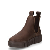 Stivaletto beatles con platform marrone | Boscaini Scarpe