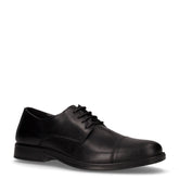 Stringata in pelle nero | Boscaini Scarpe
