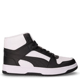 Rebound Slam Mid sneaker in ecopelle bianco nero | Boscaini Scarpe