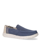 Mocassino sportivo in tessuto blu | Boscaini Scarpe