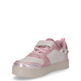 Sneaker bambina in ecopelle grigio rosa | Boscaini Scarpe