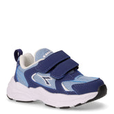 Alley TD sneaker in tessuto ed ecopelle bambino blu peonia | Boscaini Scarpe