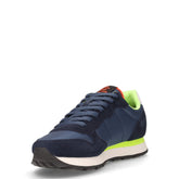 Tom Fluo sneaker in tessuto e pelle navy blu | Boscaini Scarpe