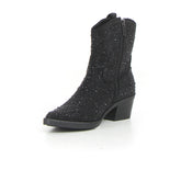 Stivaletto camperos con strass black | Boscaini Scarpe