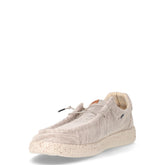 Stringata sportiva in tessuto beige | Boscaini Scarpe
