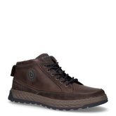 Sneaker con zip laterale in pelle marrone | Boscaini Scarpe