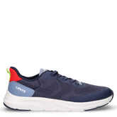 Ocean sneaker in tessuto traforato blu navy rosso | Boscaini Scarpe