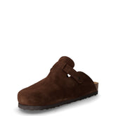 Ciabatta in pelle scamosciata caffè | Boscaini Scarpe