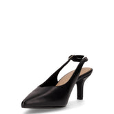 Slingback in ecopelle con tacco nero | Boscaini Scarpe