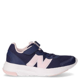 578 sneaker in tessuto ed ecopelle bambina navy rosa | Boscaini Scarpe