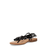 Sandalo infradito con laccetti black | Boscaini Scarpe