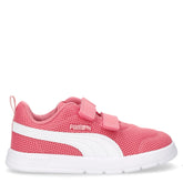 Courtflex v3 sneaker in tessuto ed ecopelle bambina rosa bianco | Boscaini Scarpe