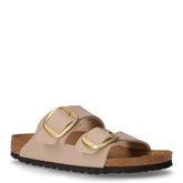 Arizona Big BUckle ciabatta in pelle sabbia | Boscaini Scarpe